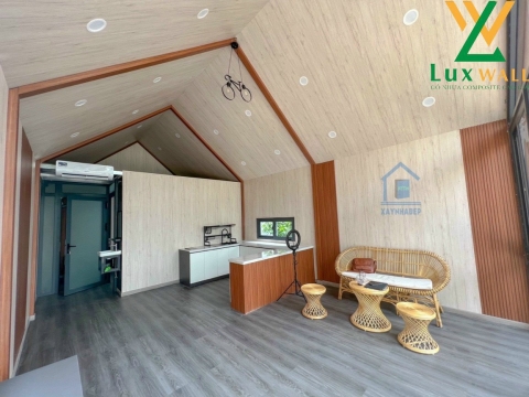 Nhà tiền chế sử dụng tấm ốp tường, ốp trần - Luxwall